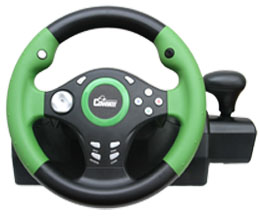Wireless Steering Wheels-Green/Black