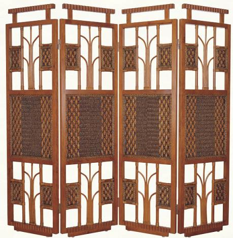 Indoor rattan screen (8)