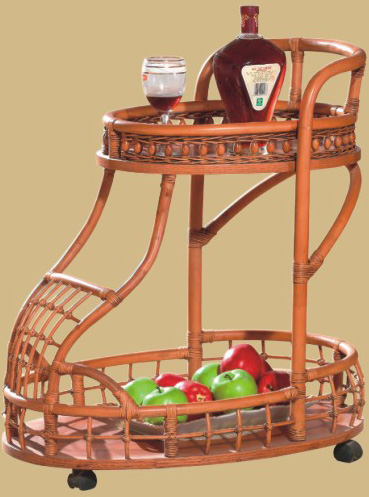 Indoor rattan trolley (1)