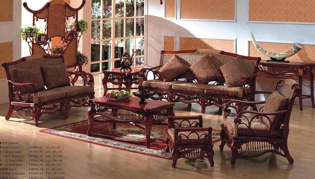 Indoor rattan sofa furniture (3)