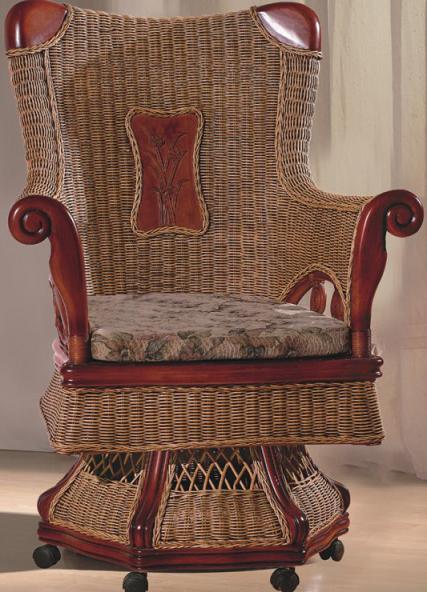 Indoor rattan revolving chair (3)