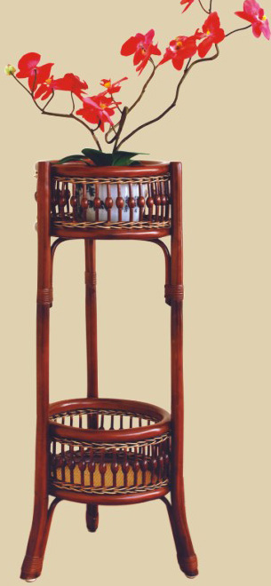 Indoor rattan planter stand (4)