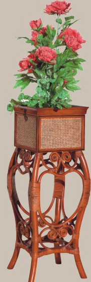 Indoor rattan planter stand (6)