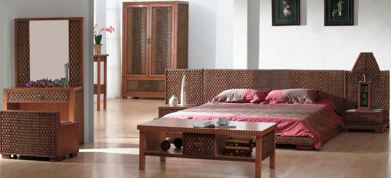 Indoor rattan bedroom furniture (3)