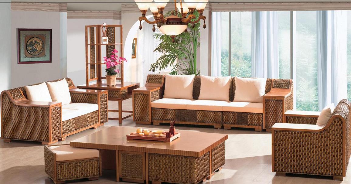Indoor rattan living room furniture (4)