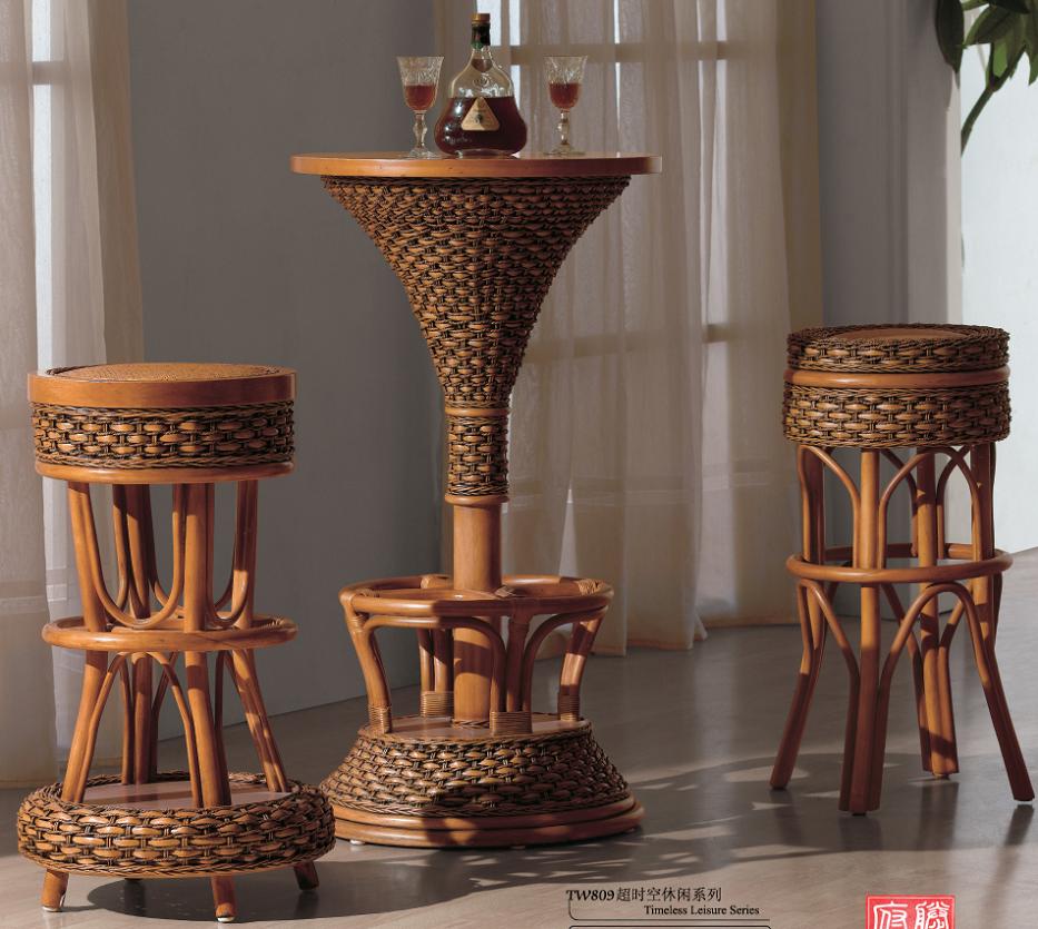 Indoor rattan bar furniture (2)