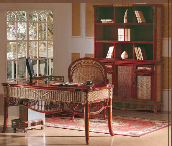 Indoor rattan study furniture (3)
