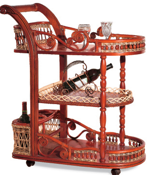 Indoor rattan trolley (2)