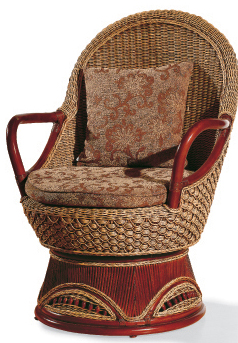 Indoor rattan coffee chair