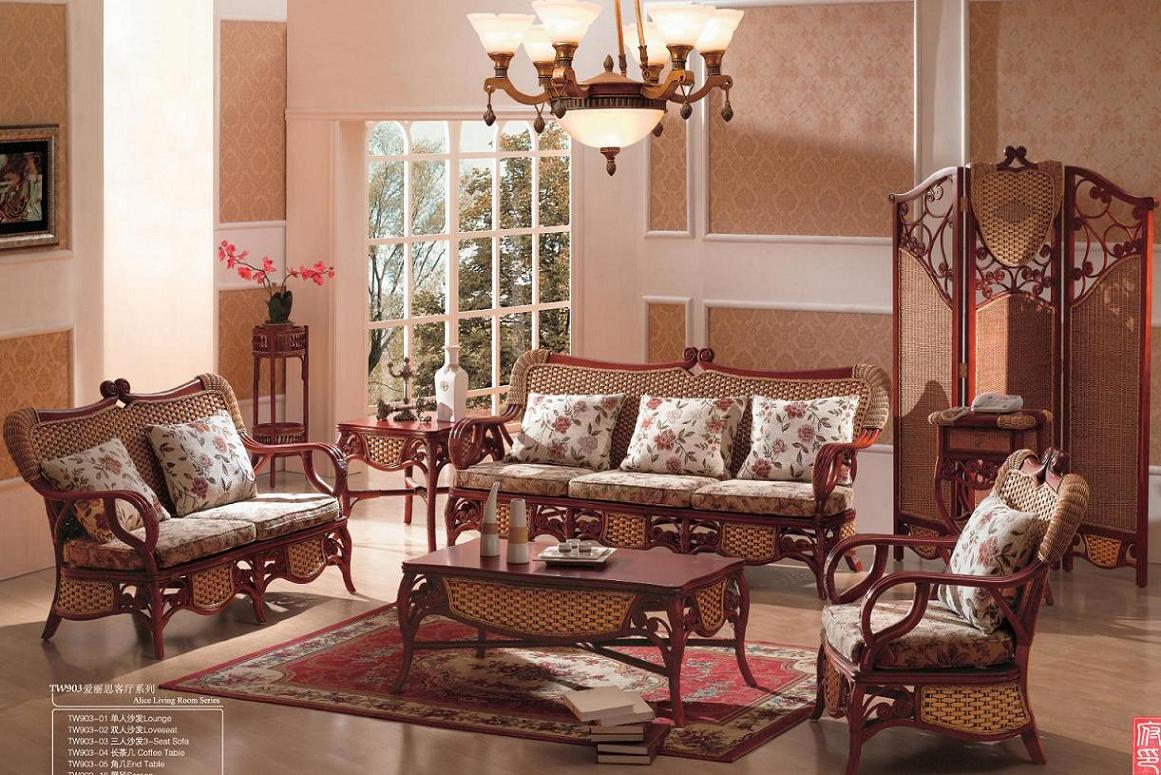 Indoor rattan living room furniture (15)