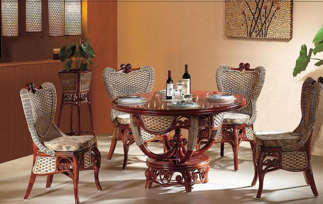 Indoor rattan dinning room furniture (11)