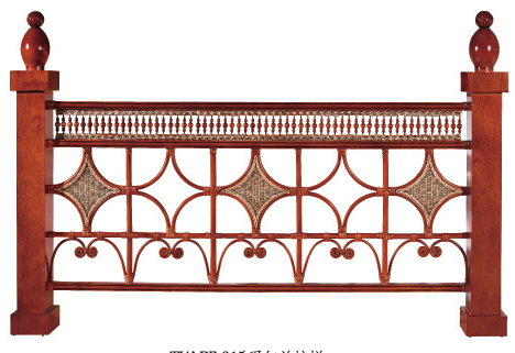 Indoor rattan railing (2)