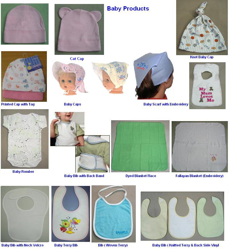 Baby Bib, Baby T-Shirt & Baby Garments