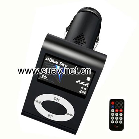 LCD display IPOD Car MP3 Player with stereo FM tra