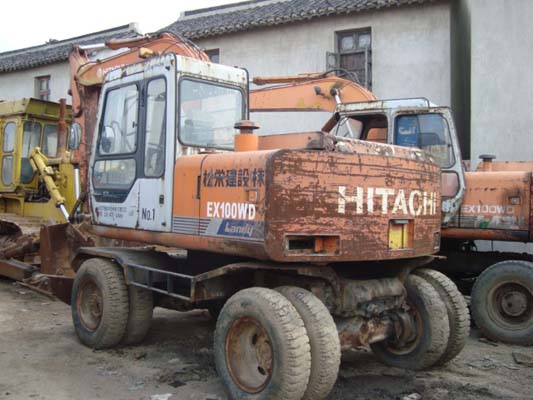 used hitachi ex100wd forklift