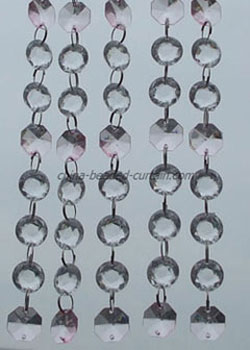 Acrylic Octagon Crystal Beaded Chains for Chandeli