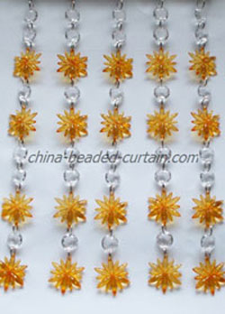 acrylic flower pendant and octagon crystal beads w