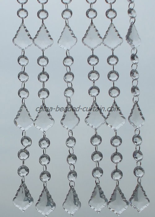 round octagon acrylic beads and baroque drop penda