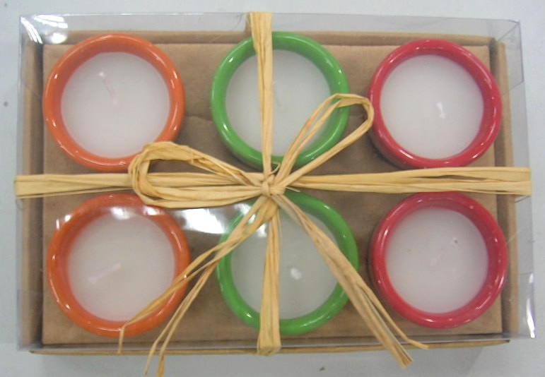 Pottery Candle Gift Set - 6 in 1