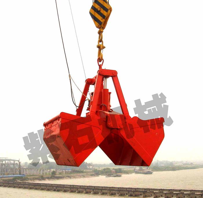 electric hydraulic double scoops grab