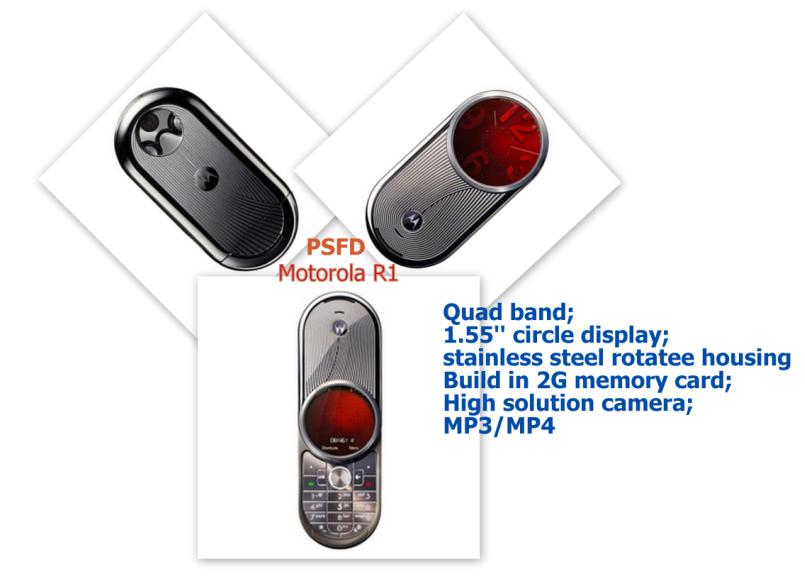 Stainless steel rotated housing phone R1