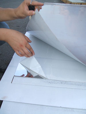 Mirror-surfaced polish SS sheet - No.8 surface