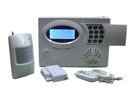 LCD GSM and landline security alarm system