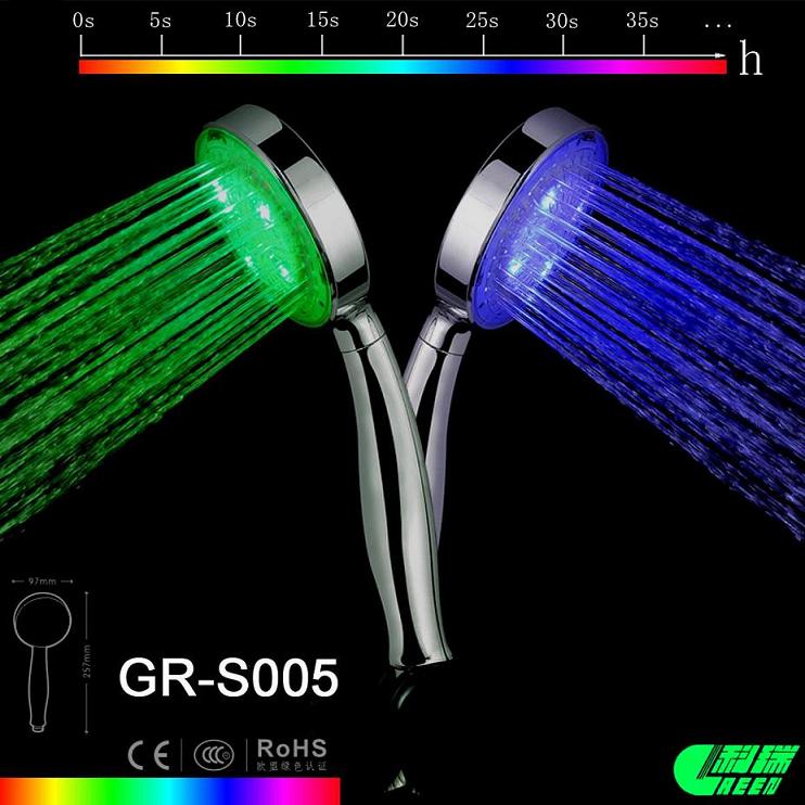led hand held shower head light,light led shower