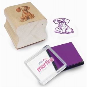 rubber stamp, wooden stamp, toy stamp, ink pad