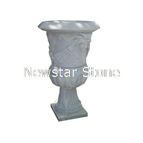 stone flowerpot, stone vase, granite flower pot fo