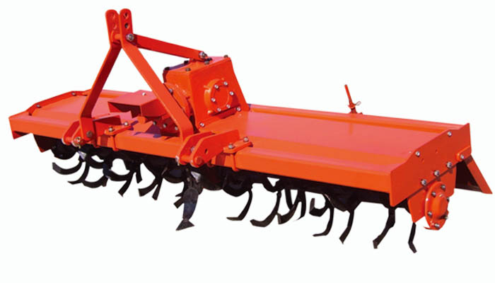 Rotary cultivator match with tractor