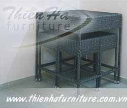 Synthetic rattan furniture
