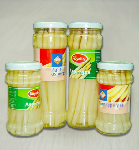 asparagus in jar