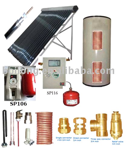 copper coil solar water heater
