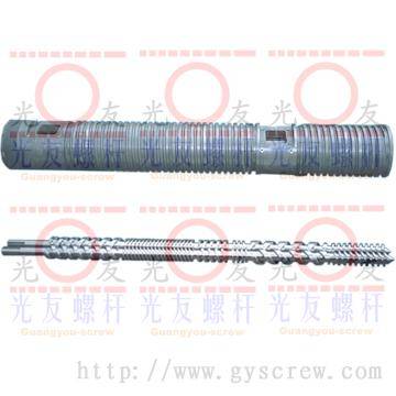 counter-rotating twin screw and barrel