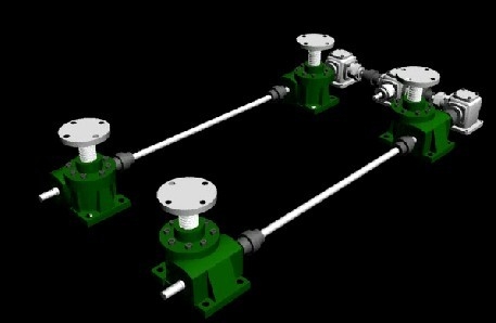 Multiple Worm Gear Screw Jack Systems