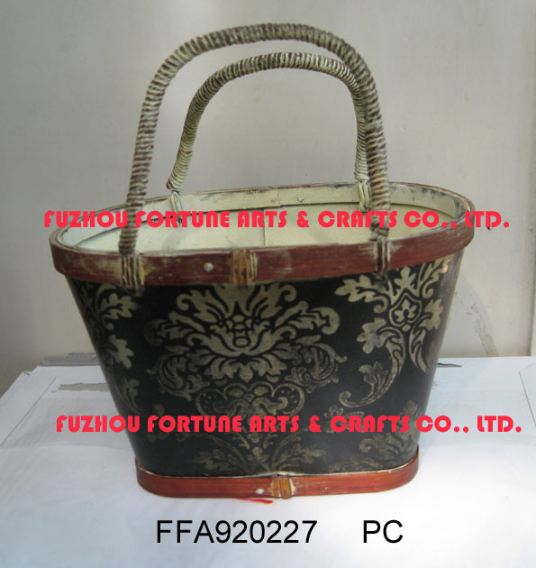 wooden baskets (planters)