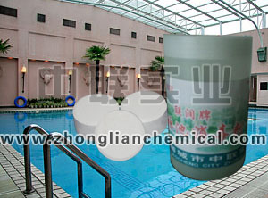 Swimming pool disinfectant