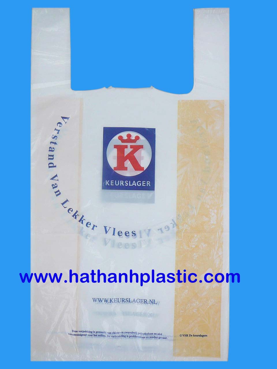 ldpe t-shirt bag printed many colors