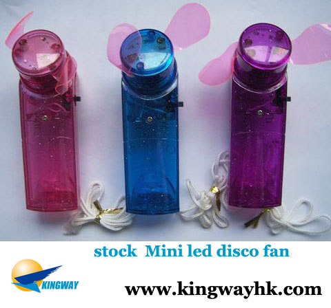stock stocklot closeout Mini led disco fan