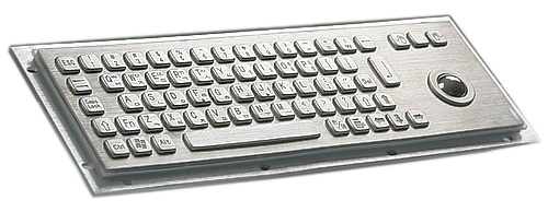 Rugged Stainless Steel Kiosk Keyboard