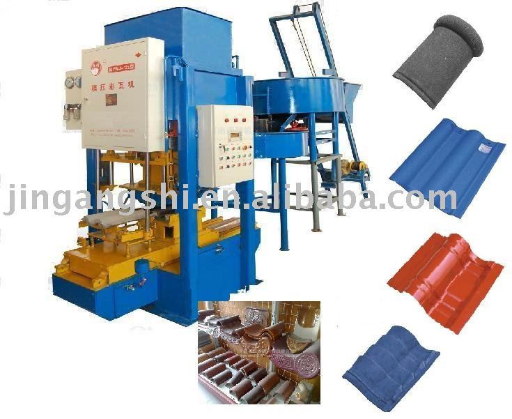 automatic coloured tile and brick machine