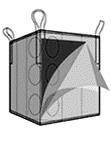 PP/PE TWO LAYER CUBIC BAG