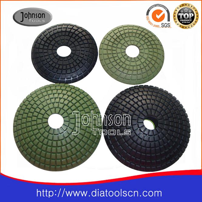 Diamond convex polishing pad