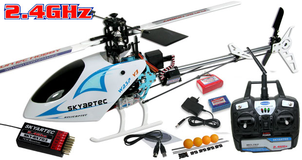 6 CH WASP V3 3D Aerobatic RC Helicopter RTF w/ Gyr