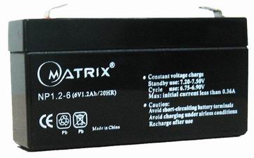 LED right battery 6V1.2AH