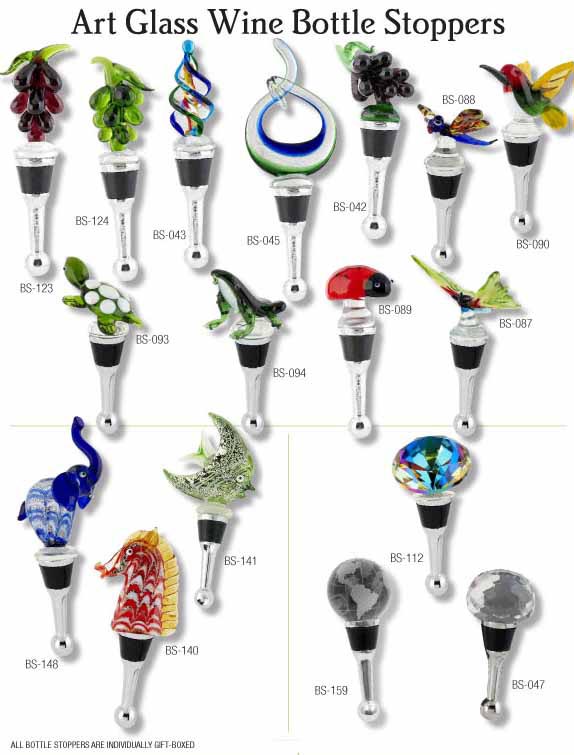 glass wine bottle stopper