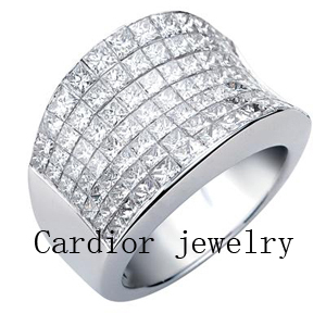 Cardior Jewelry - 18k white gold ring with diamond