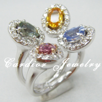 Cardior Jewelry - 18k white gold diamond ring