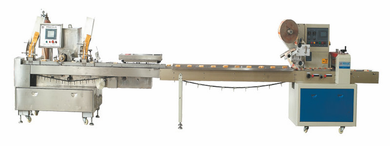 biscuit sandwich machine connect packing machine